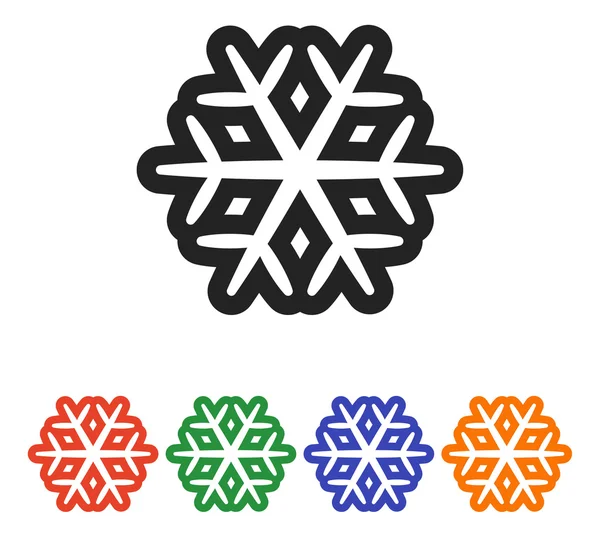 Icono de copo de nieve — Archivo Imágenes Vectoriales