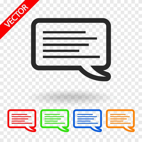 Speech bubble icon — Stock Vector