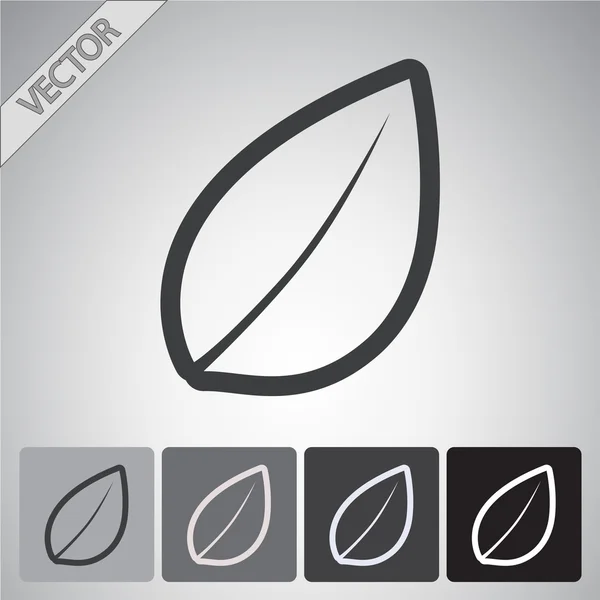 Blad pictogram — Stockvector