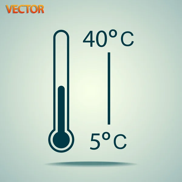 Thermometer-Symbol — Stockvektor