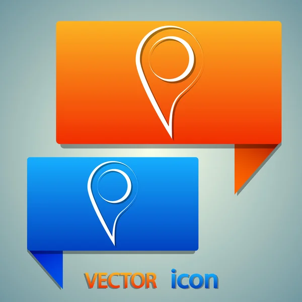 Mark icon, pointer — Stock Vector