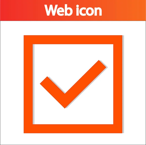 Confirm icon — Stock Vector