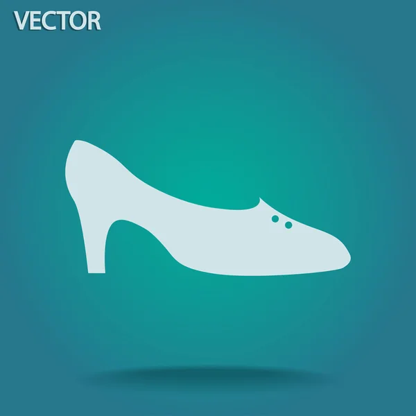 Icône chaussures femme — Image vectorielle