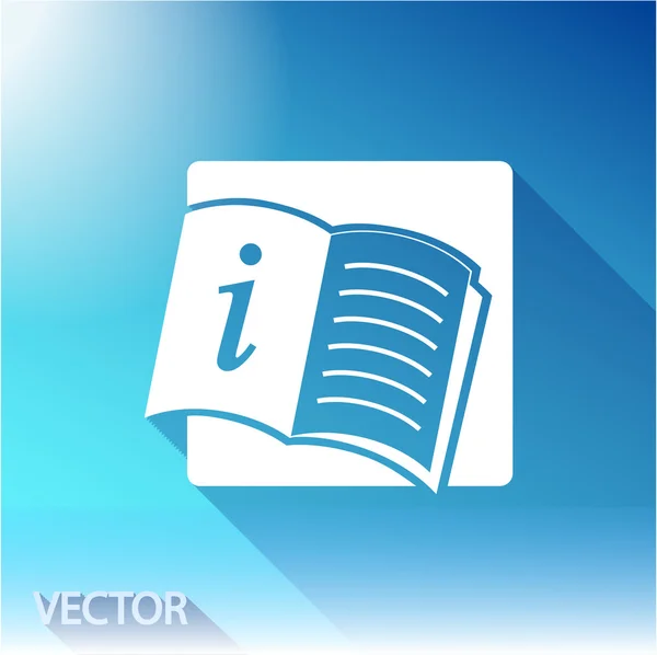 Geopende boekpictogram — Stockvector