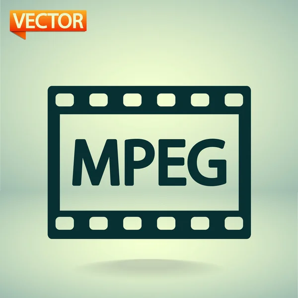 Icono de vídeo MPEG — Archivo Imágenes Vectoriales