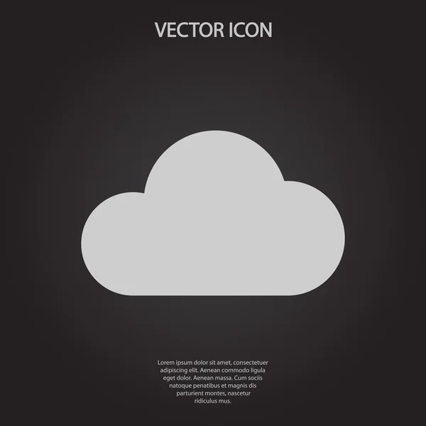 Ilustración del icono de nube — Vector de stock