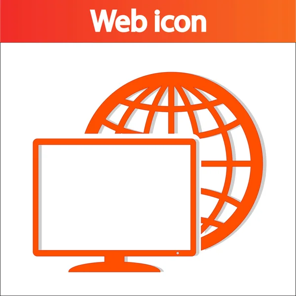 Icono del monitor — Vector de stock