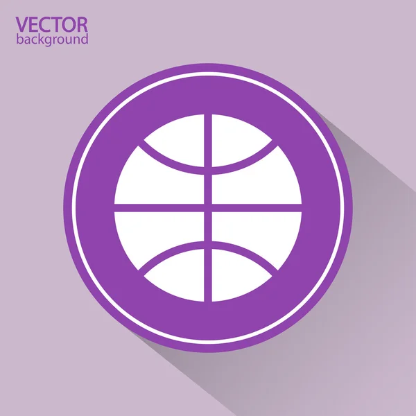 Ícone de basquete — Vetor de Stock