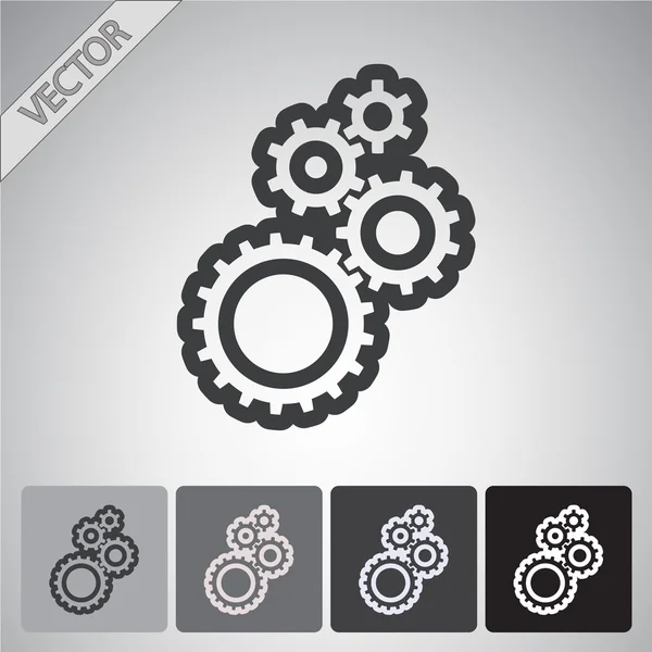 Gears icon — Stock Vector