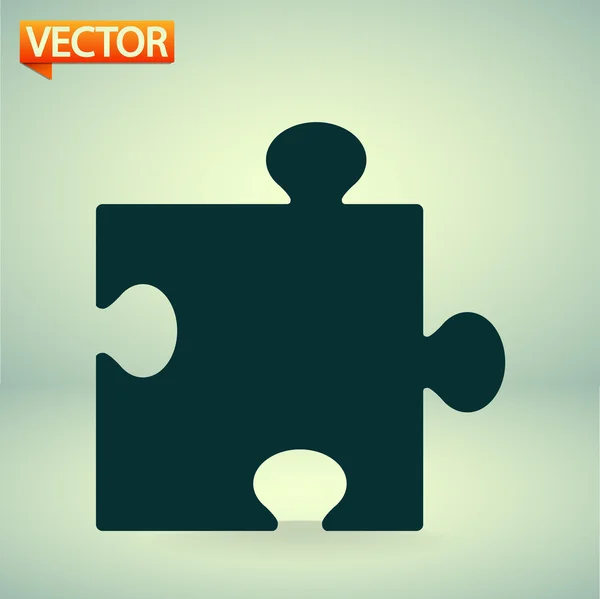 Puzzleteil-Symbol — Stockvektor