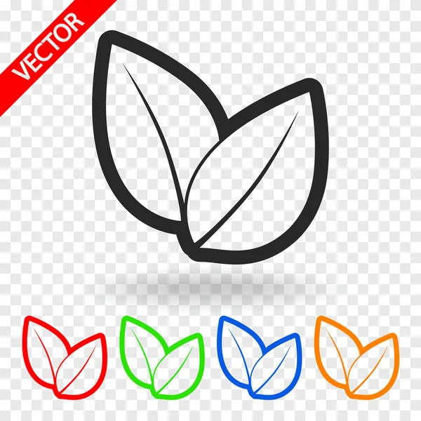 Leaf icon — Stock Vector