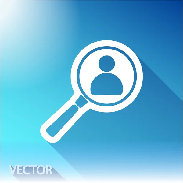 Employee Search icon — Stock Vector