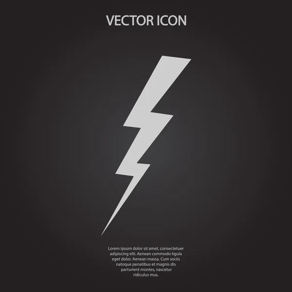 Lightning-ikonen — Stock vektor