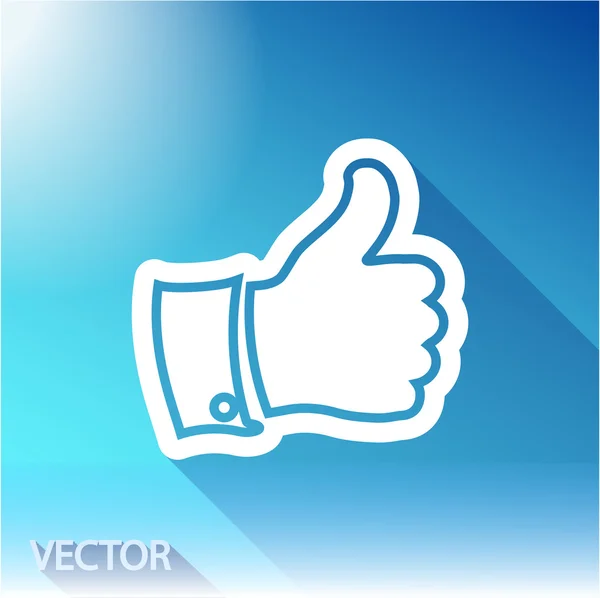 Like icon. Flat design style — Stock Vector