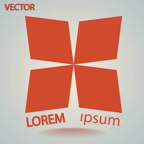 Abstrakte Formen Symbol, Gestaltungselement — Stockvektor