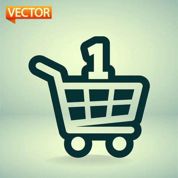 Icono del carrito de compras — Vector de stock