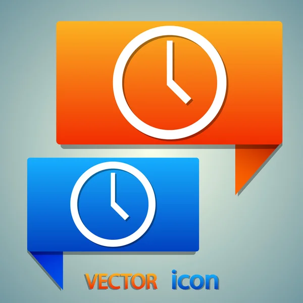 Clock icon design — Stock Vector