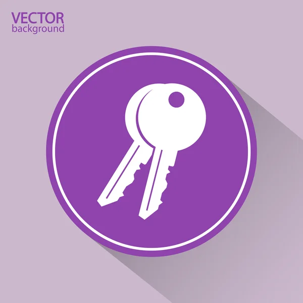 Icono clave — Vector de stock