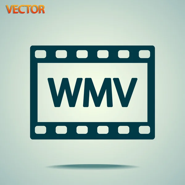 WMV Video simgesi tasarım — Stok Vektör