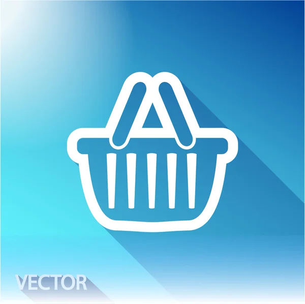 Icono de cesta de compra — Vector de stock