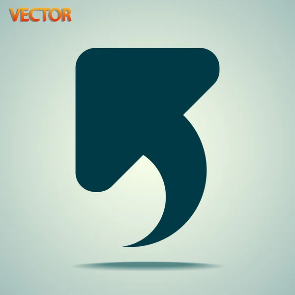 Zpět: ikony, symbol zpětné šipky — Stockový vektor