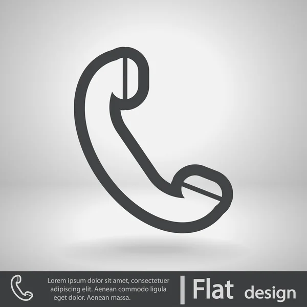 Phone, flat icon — Stock Vector