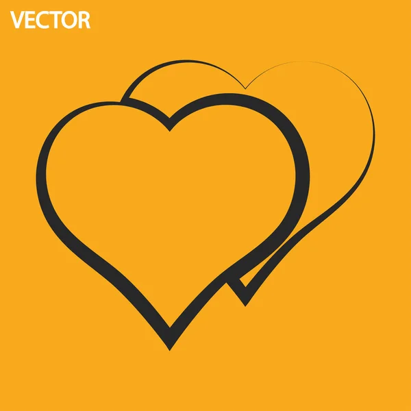 Hart pictogram — Stockvector