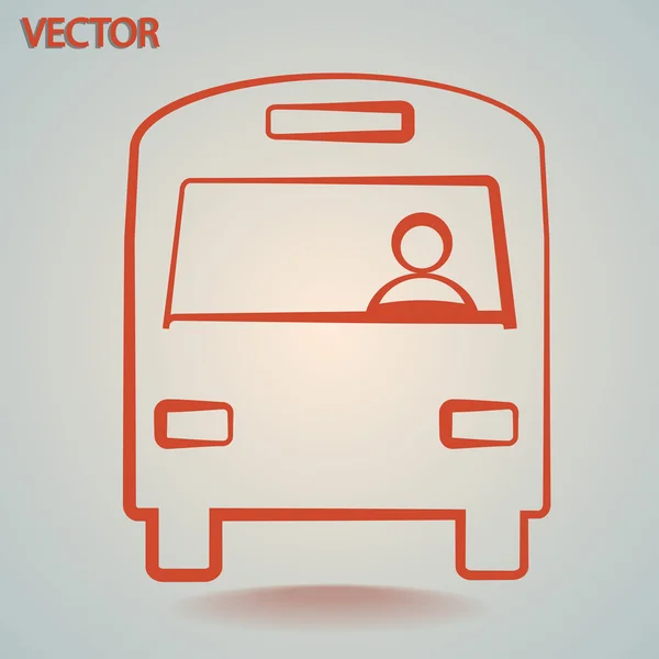 Bus pictogram — Stockvector