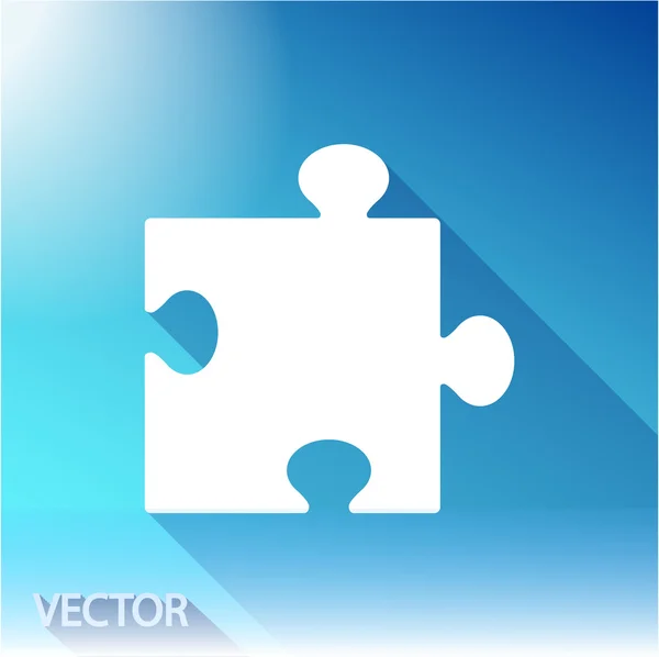 Puzzle piece icon — Stock Vector