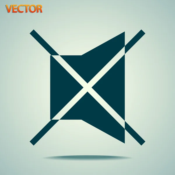 Dempen symboolpictogram — Stockvector