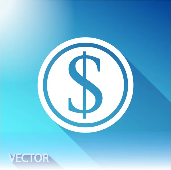 Icône argent design — Image vectorielle