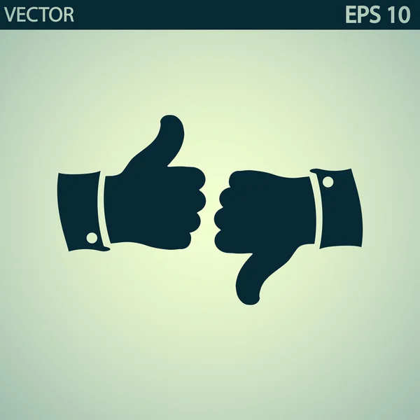 Thumbs up icon — Stock Vector