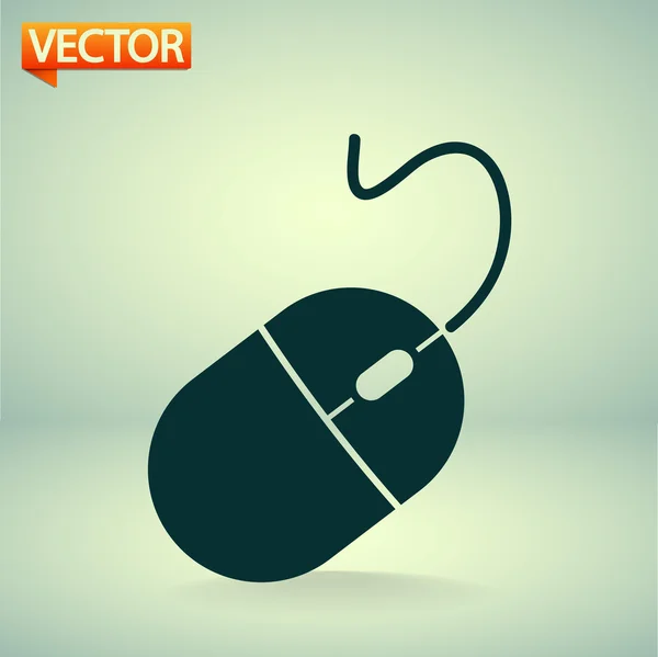 Icono del ratón ordenador — Vector de stock