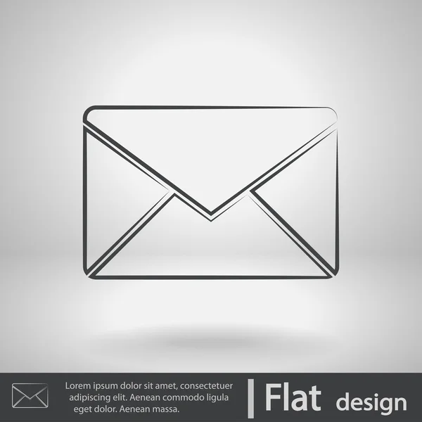 Enveloppe mail icône — Image vectorielle