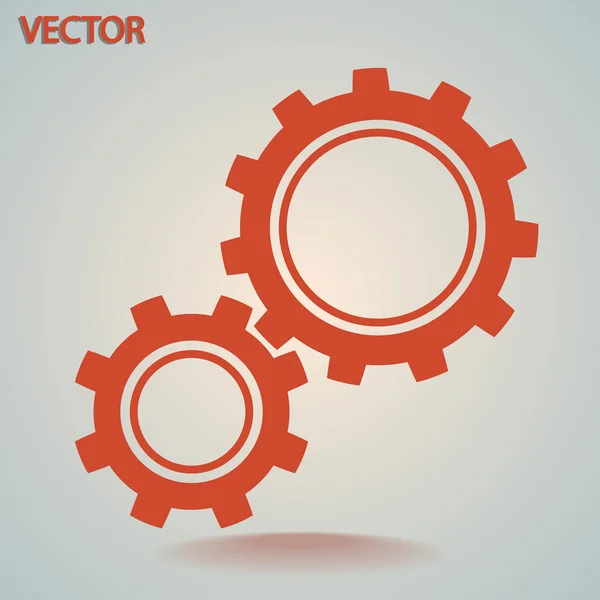 Ícone engrenagens — Vetor de Stock