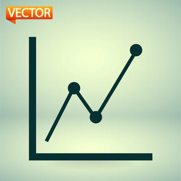 Grafiek pictogram — Stockvector