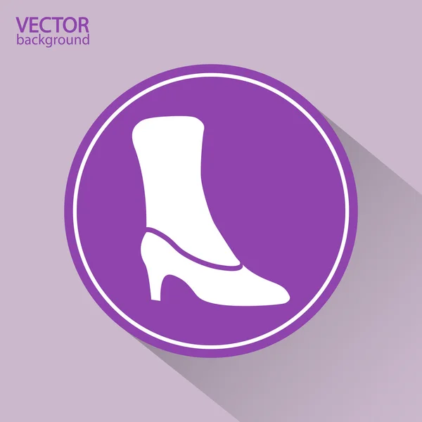 Жіноче взуття значок — стоковий вектор