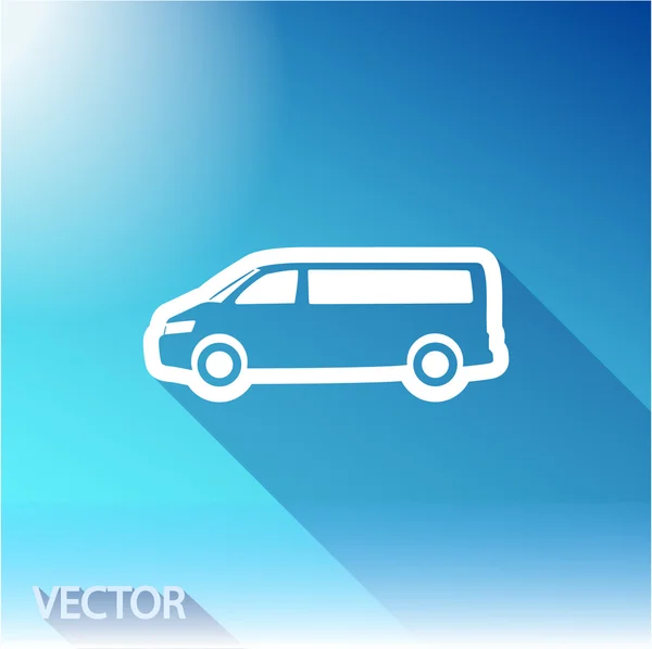 Truck flat icon — Stock Vector