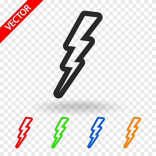 Lightning icon — Stock Vector