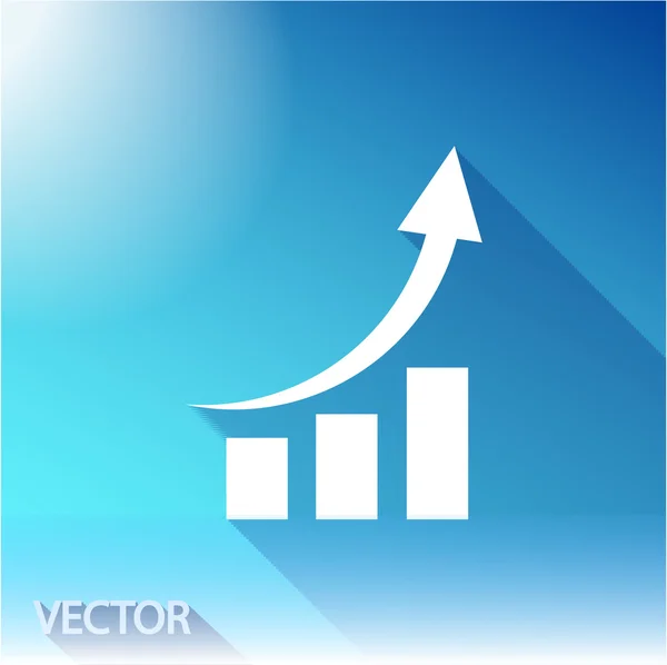 Infografica, icona del grafico — Vettoriale Stock