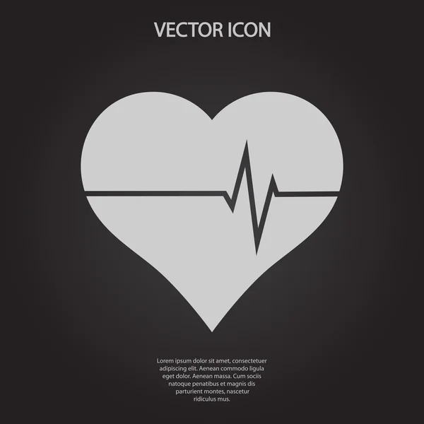 Icono del corazón — Archivo Imágenes Vectoriales