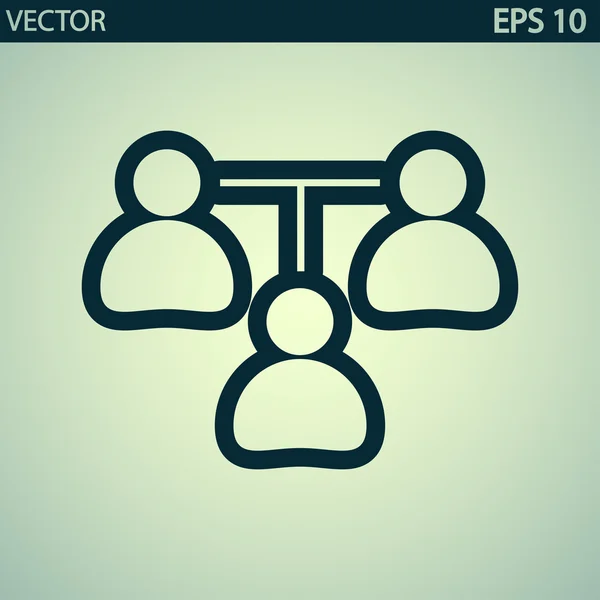 Kommunikation koncept. anslutningsikonen — Stock vektor
