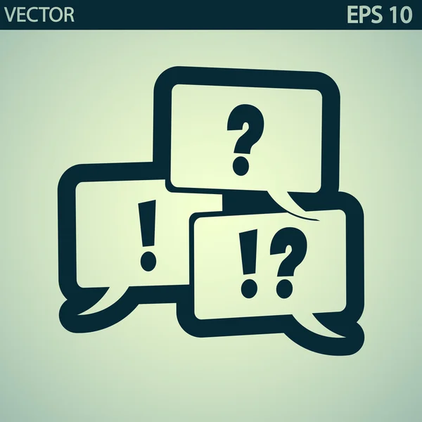 Signo de interrogación y exclamación — Vector de stock