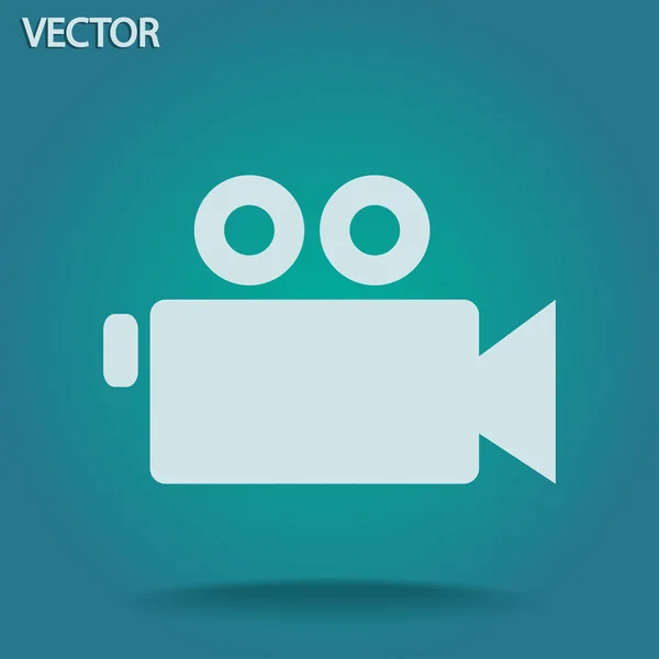 Icono de cámara de vídeo — Vector de stock