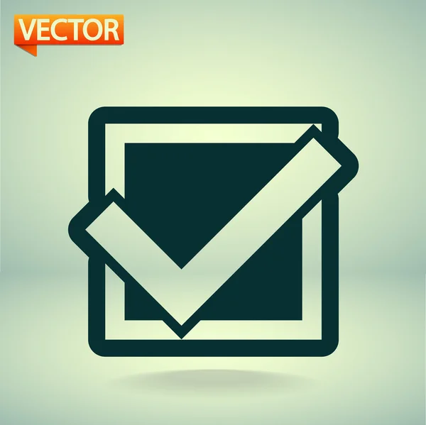 Confirm icon — Stock Vector