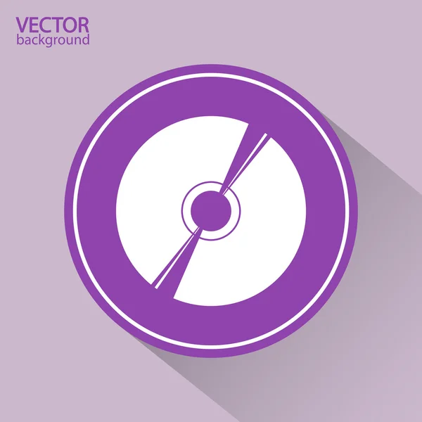 Icône CD ou DVD — Image vectorielle