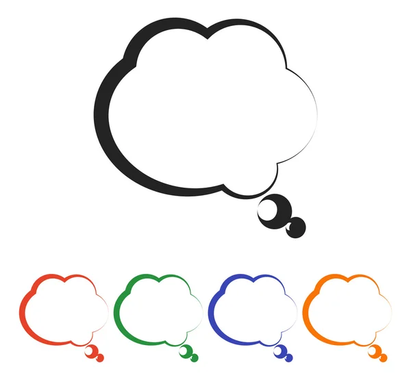 Comic speech bubbles icon — Stock Vector