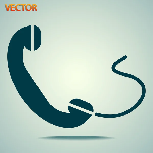 Phone, flat icon — Stock Vector