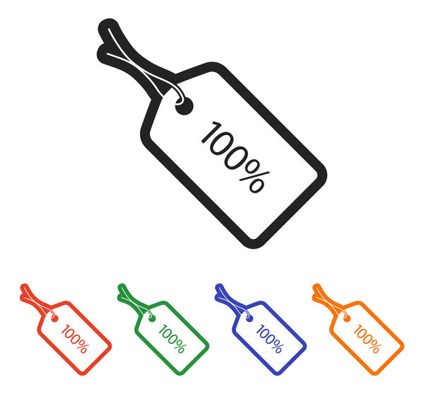 Значок тега 100%

