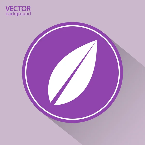 Folhas ícone — Vetor de Stock